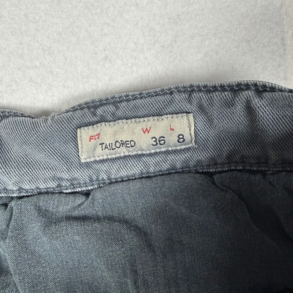 Faherty Coastline Premium Chino Shorts 36 Tailored Fit Gray Stretch 8 Inseam